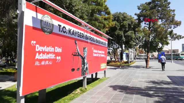 Kayseri Barosu’ndan Adli Yıl Öncesi ‘adalet’ İlanları