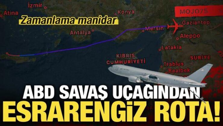 ABD uçağından gizemli rota! Türkiye sonundan geçti, saatlerce Irak’ta uçtu