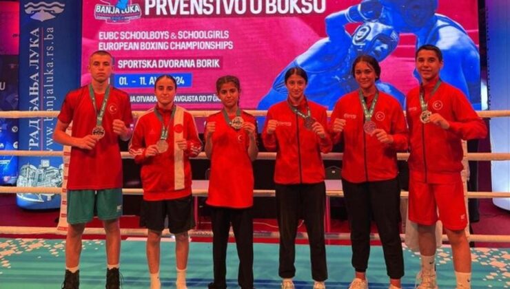 Ulusal boksörler, Bosna Hersek’te 6 madalya kazandı