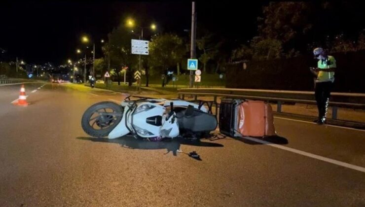Bursa’da bariyerlere çarpan motosikletli kurye hayatını kaybetti