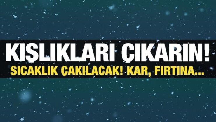 Daha da soğuyor! Kar yağışı için geri sayım! Meteoroloji’den ihtar