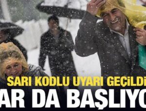 Kar yağışı başlıyor! Sarı kodlu ihtar…Sağanak ve fırtına tesirli olacak!