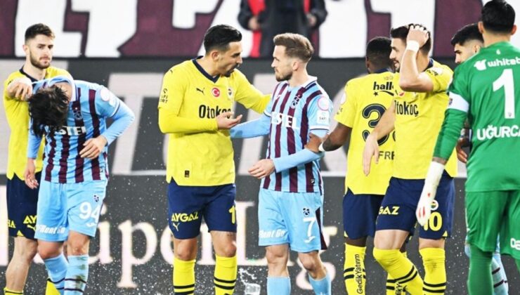 Süper Lig’de haftanın maçında Trabzonspor, Fenerbahçe’yi ağırlayacak