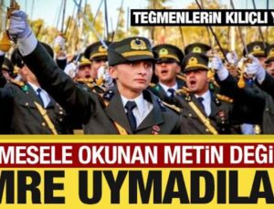 Teğmenlerin kılıçlı yemini: Problem okunan metin değil, emre uymadılar!