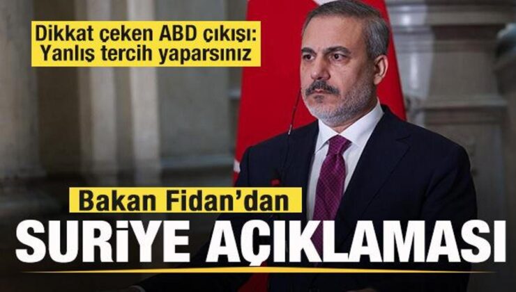 Bakan Fidan’dan son dakika Suriye açıklaması: Müsaade vermeyeceğiz! ABD’ye dikkat çeken ileti