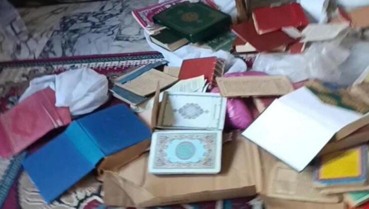 Adana’da kursa girip Kur’an-ı Kerim’lere ziyan verdiler!