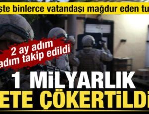 Çete, 23 vilayetteki dev operasyonla çökertildi: 1 milyar TL’lik süreç hacmi!
