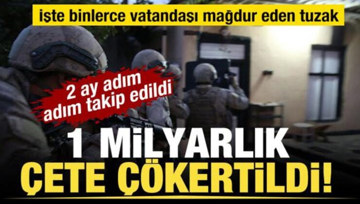 Çete, 23 vilayetteki dev operasyonla çökertildi: 1 milyar TL’lik süreç hacmi!