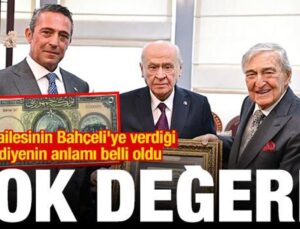 Koç ailesinin Bahçeli’ye verdiği ikramın manası muhakkak oldu
