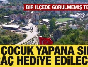 Ordu’da görülmemiş nüfus teşviki: 10 çocuk yapana araç armağan