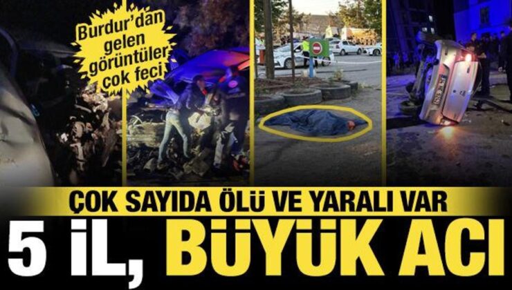 SON DAKİKA: Yollarda can pazarı: 5 vilayette meydana gelen kazalarda 8 meyyit