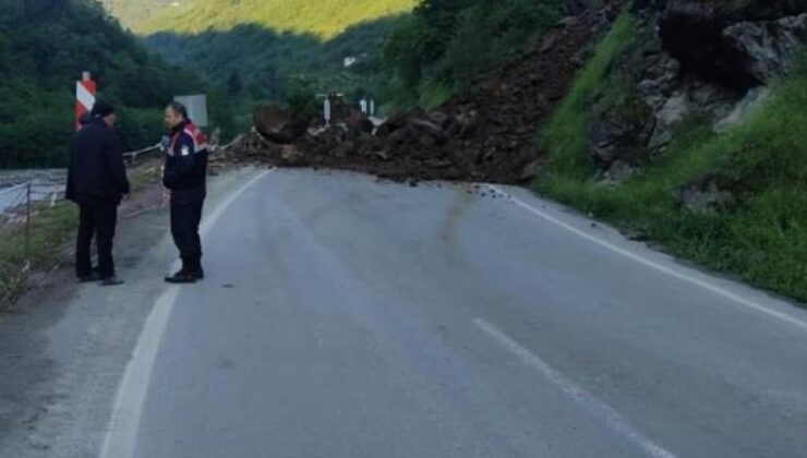 Trabzon-Bayburt yolu ulaşıma kapandı