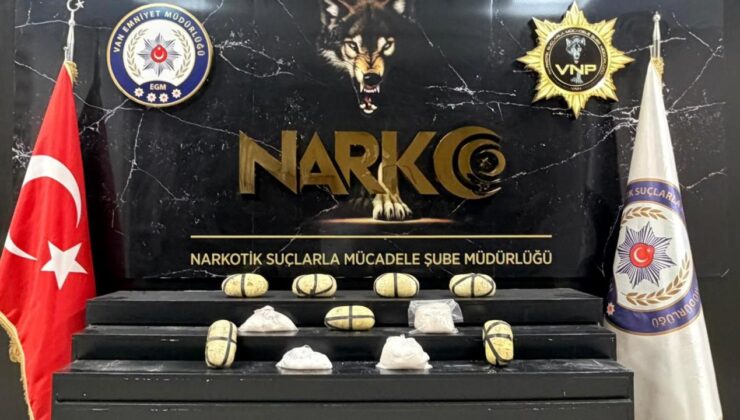 Van’da havadan dayanaklı narkotik baskını: Meskenden 10 kilodan fazla metamfetamin çıktı!