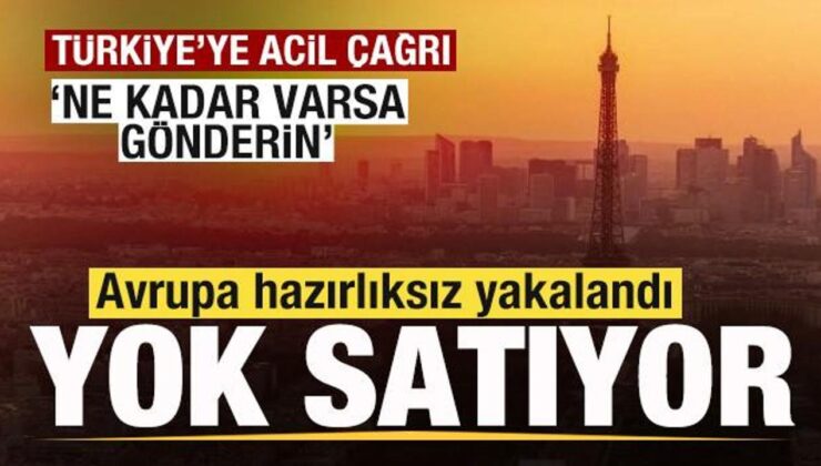 Avrupa’da yok satıyor! Türkiye’den acil istedi! ‘Elinizde ne kadar varsa gönderin’