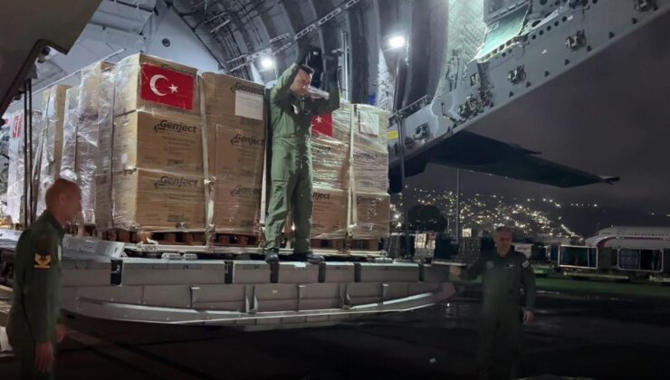 Sarsıntı felaketinin akabinde Türkiye harekete geçti! Askeri uçaklar peş peşe indi